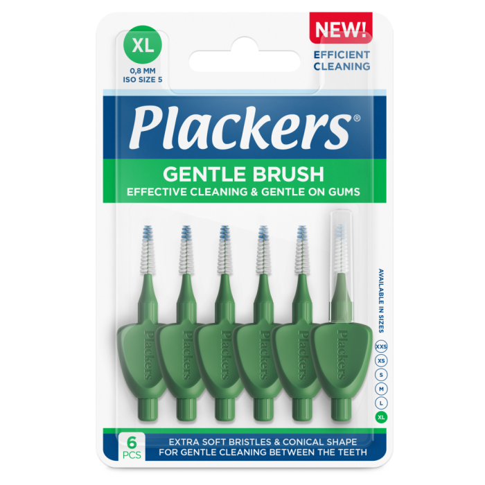 Plackers Gentle Brush XL 0.8 hammasväliharja 6 kpl kuva 3
