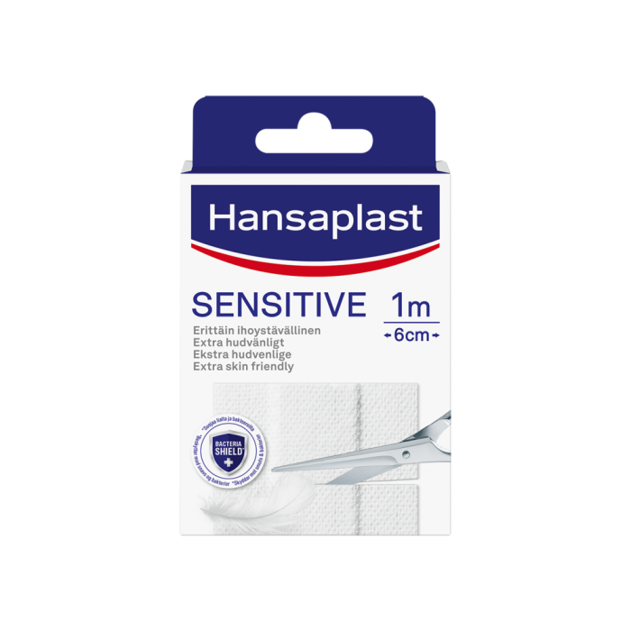 Hansaplast Sensitive length (ME10) 1mX6cm 1 kpl kuva 3
