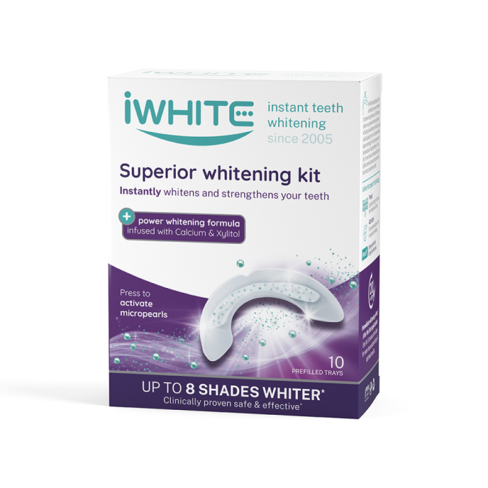 IWHITE SUPERIOR WHITENING KIT valkaisumuotit 10X0,8 G kuva 2