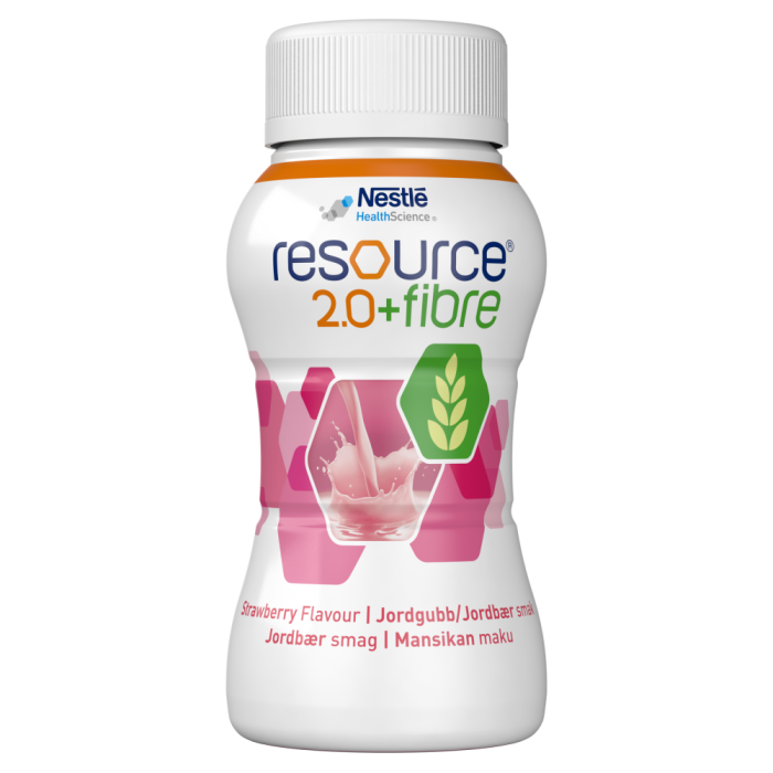 Resource 2.0+Fibre Mansikka 4x200 ml kuva 1