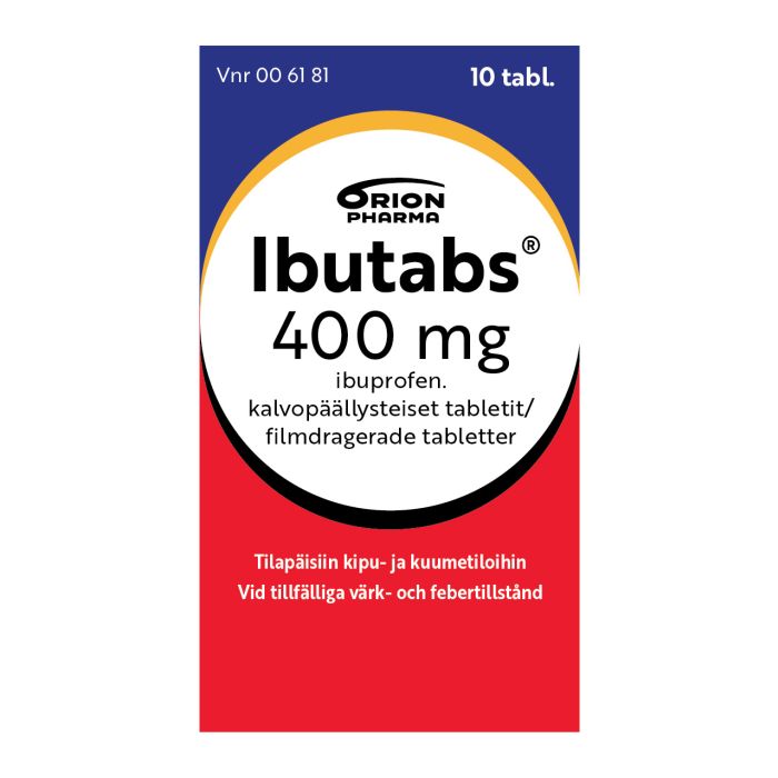 IBUTABS tabletti, kalvopäällysteinen 400 mg 10 fol
