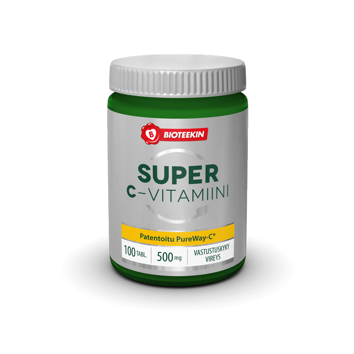 Bioteekin Super C-vitamiini 100 tabl kotimainen vitamiinilisä            