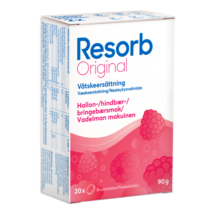Resorb Original Vadelma 2x10 tabl kuva 1
