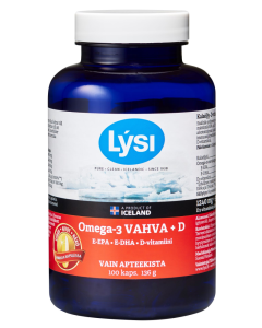 Lysi Omega-3 Vahva + D 100 kaps