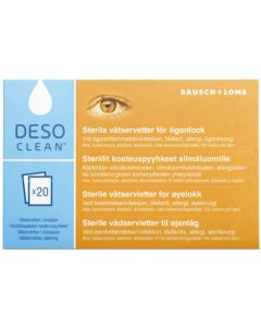 Desoclean silmien puhdistuspyyhkeet 20 kpl