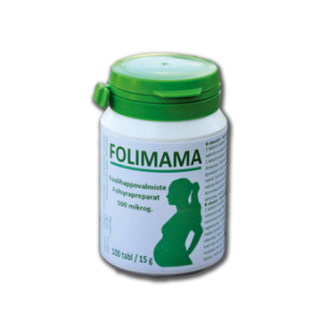 Folimama 500 mikrog 100 tabl