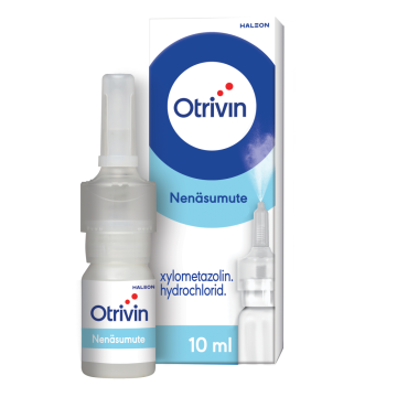 OTRIVIN SÄILYTYSAINEETON nenäsumute, liuos 1 mg/ml pystysuuntainen pumppu 10 ml