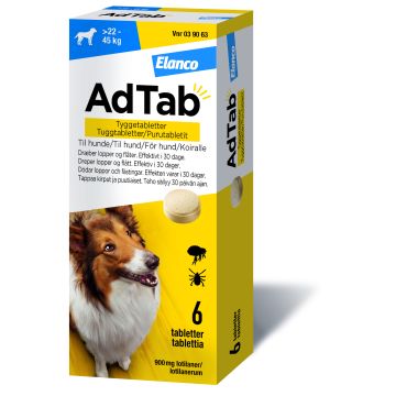 ADTAB purutabletti 900 mg koiralle (> 22–45 kg) 6 fol