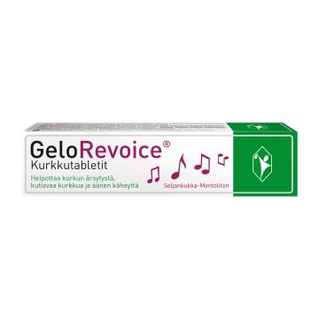 GeloRevoice Kurkkutabletti Seljankukka-Mentoliton 20 kpl