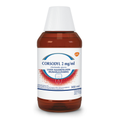 CORSODYL liuos suuonteloon 2 mg/ml 300 ml