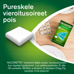 NICORETTE FRUITMINT lääkepurukumi 4 mg 210 fol