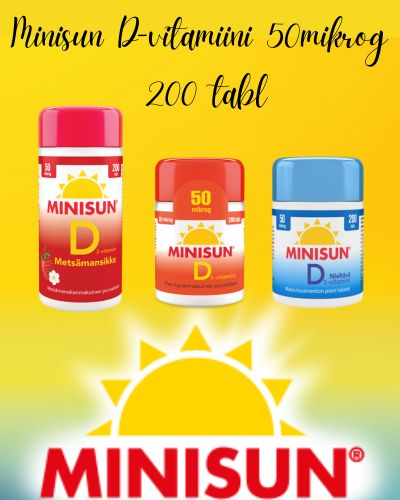 Minisun D-vitamiinit tarjouksessa